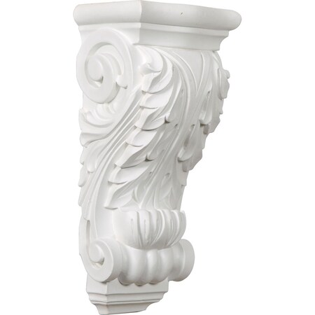 Ekena Millwork 5 1/2"W x 3 7/8"D x 11 3/4"H Bremen Acanthus Corbel COR05X03X09BR